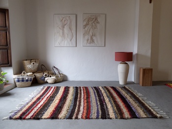 Tapis Shaggy multicolore